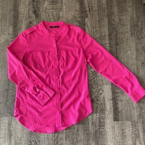 Apt 9 Pink with Blue diamond pattern Blouse